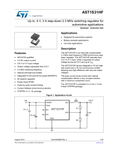 AST1S31HF Step-Down Switching Regulator Datasheet