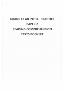 G12-Ab Initio- Texts booklet - P2 practice