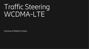 Traffic Steering WCDMA-LTE