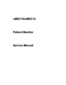 Mindray umec-service-manual-v10-en
