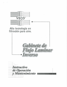 Manual de Operación de Camara de Muestreo VECO CFL-11