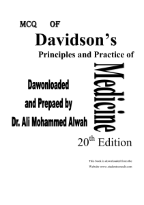 davidson mcq 20th Edition مدونة كل العرب الطبية