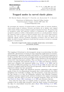 Trapped Modes in Curved Elastic Plates (2015) - Dmitri Gridin, Richard V. Craster, Alexander T. I. Adamou