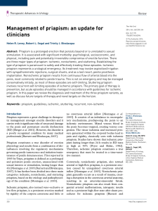 Management of priapism An update for clinicians