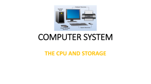 CPU AND STORAGE