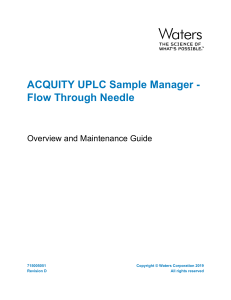 acquity uplc (Overview and Maintenance Guide)