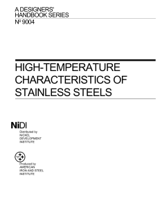 high temperaturecharacteristicsofstainlesssteel 9004 
