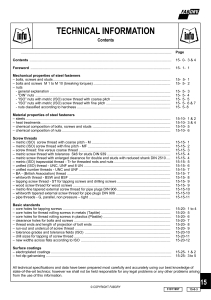 Fasteners Technology: Technical Information Guide