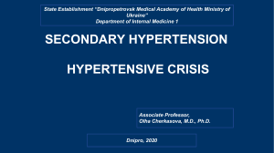 Secondary hypertension-1