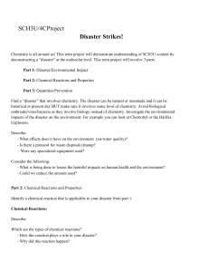 SCH3U Term Project Disaster (1)