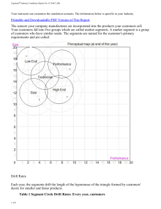 Industry Conditions Report: Market Segments & Simulation