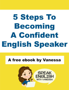 0. Five Steps to Becoming a Confident English Speaker  Speak English With Vanessa