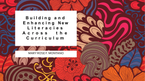 Building and  Enhancing New Literacies Across  the Curriculum L1&2