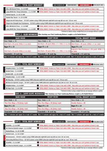 5-Day Total Body Workout Plan