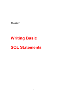 BasicSqlStatements