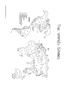 6.1 Biome Map Coloring Activity