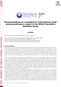Recommendations on vaccination for Latin American small-day2020