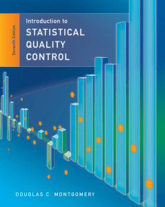 Statistical Quality Control Douglas C Mo