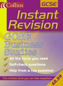 GCSE Business Studies Revision Guide