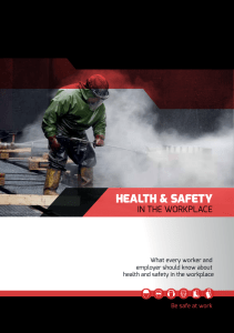 What every worker should know about health and safety at work