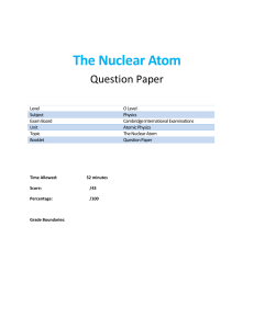 27-the nuclear atom-atomic physics-cie o level physics