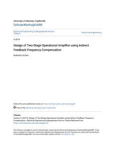 Design of Two-Stage Operational Amplifier using Indirect Feedback