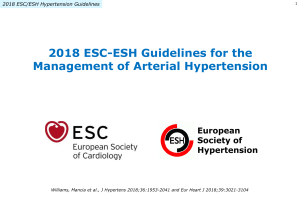 ESC HTN guidelines 2018