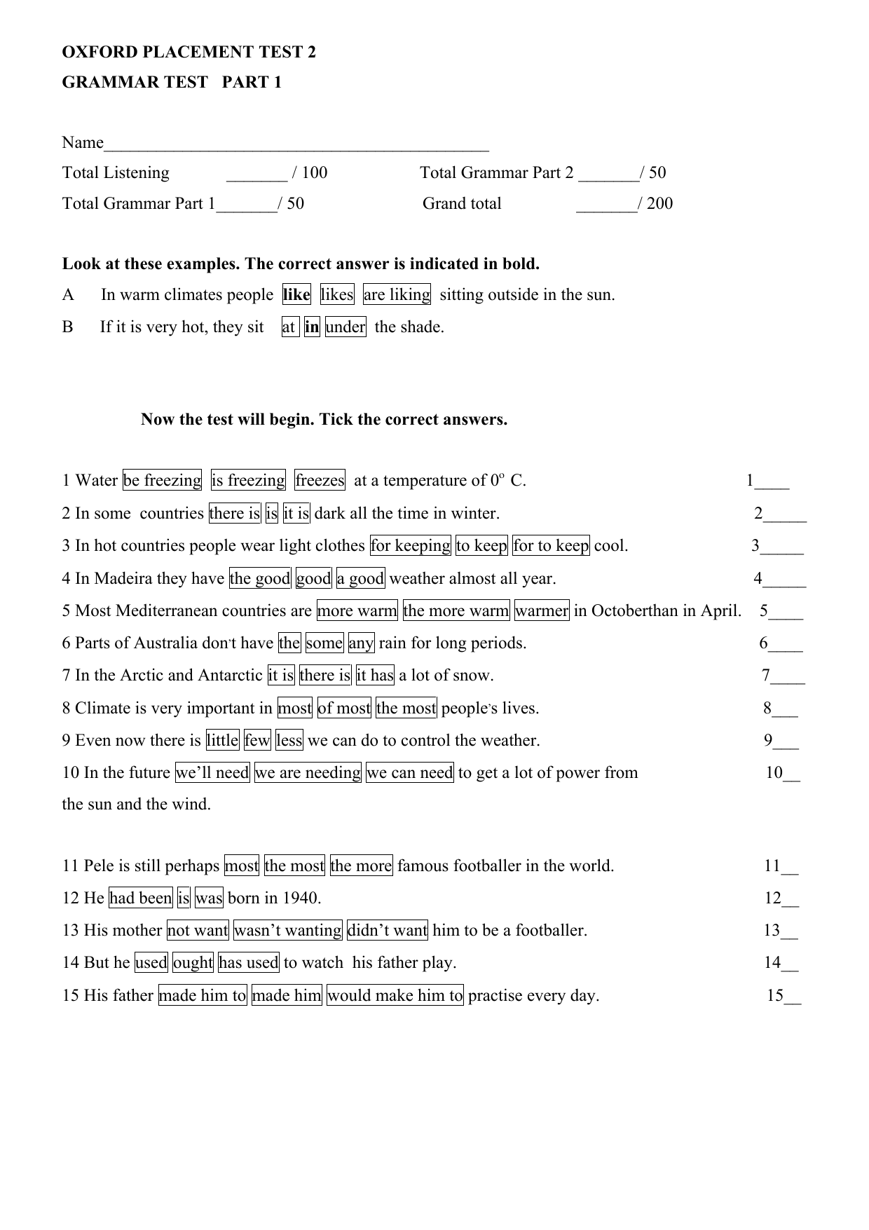 Placement testing. Oxford Placement Test 2 answer Key. English Grammar Placement Test ответы. Oxford Placement Test 1 Grammar Test Part 1. Oxford Placement Test 2 Grammar Test Part 2 ответы на тест.