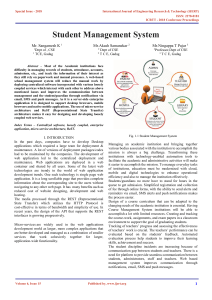 Student Management System Research Paper