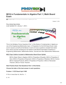 pinoybix.org-MCQ in Fundamentals in Algebra Part 1  Math Board Exam