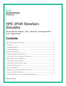 HPE 3PAR StoreServ Simulator 3.2.2