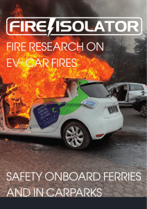 Report fire research on EV-Carfires
