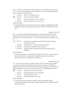 Hepatic & Pancreatic Disorders: Medical Exam Questions