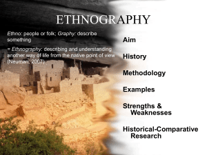 Ethnography and HC