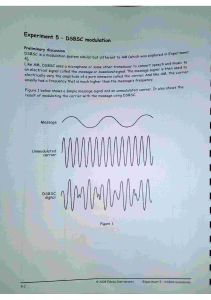 DSBSC MODULATION EXPERIMENT