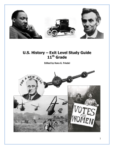US History EOC Study Guide 