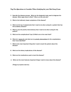 Top Ten Questions to Consider When Studying for your Med Surg Exam