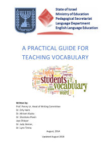 Practical Guide Vocabulary