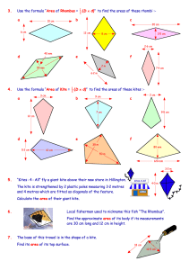 Rhombus and kite