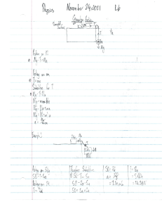 Physics Notes: Connecting Bodies & Example Problem