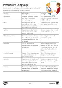 persuasive language-matching-activity-sheet