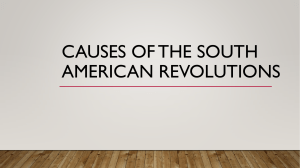 Causes of the south American revolutions