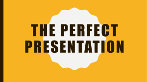 The Perfect Presentation (NSC)