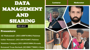 Data Management and Sharing