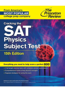 (Perfect) SAT-Cracking the SAT Physics Subject Test ( PDFDrive )