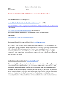 AP English 4-The Scarlet Letter Study Guide - Summer Reading 2020