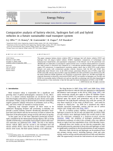 BEV vs FCEV: Sustainable Road Transport Analysis