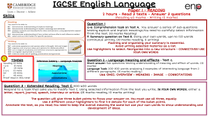 IGCSE English Language Exam Mat