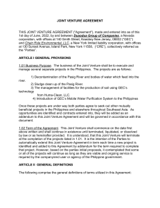 Joint Venture Agreement Sec Gov