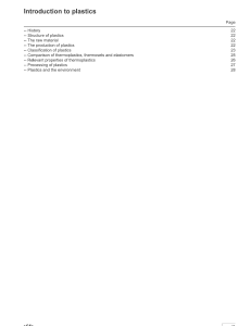 Introduction to Thermoplastic